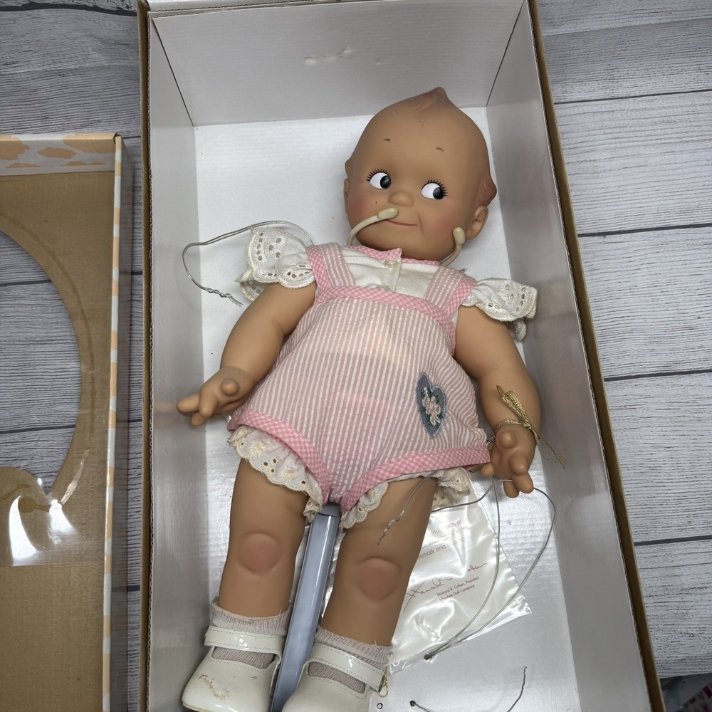 Effanbee Kewpie Anniversary Pink Romper 16" Doll V3002 Limited Edition COA
